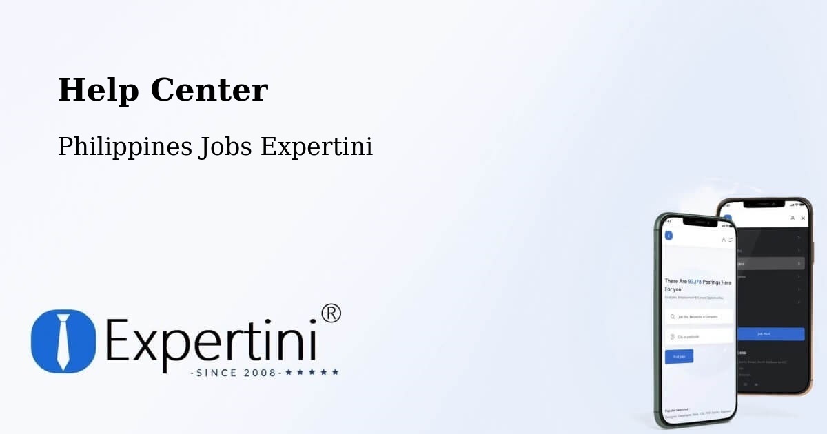 Help Center – Compostela - Philippines Jobs Expertini
