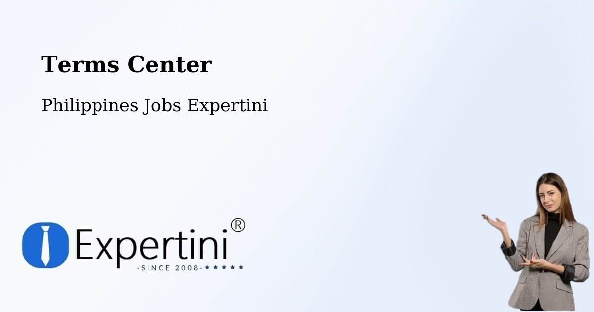 Terms of Service – Compostela - Philippines Jobs Expertini